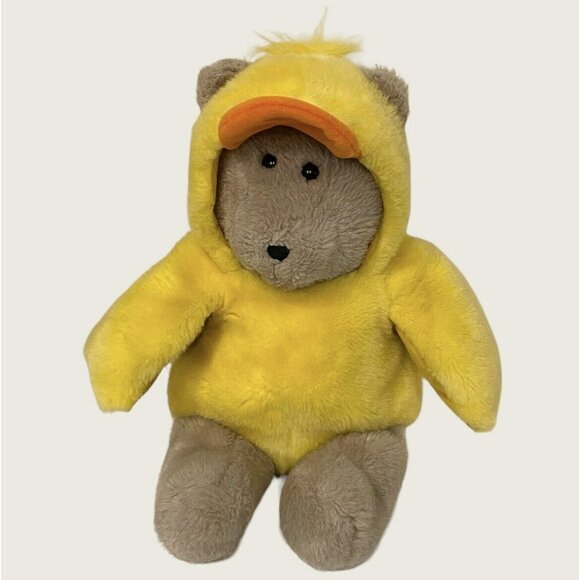 STARBUCKS Large 16” Easter Duck Teddy Bear Bearista 1999 Vintage 6th Edition - Picture 1 of 5